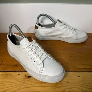 FRYE GIA Women's Size 7 White Leather Lace Up Sneakers Classic Low Top